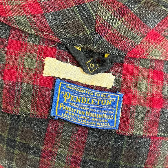 *Vintage* Pendleton Virgin Wool Belted Robe - Picture 8 of 9